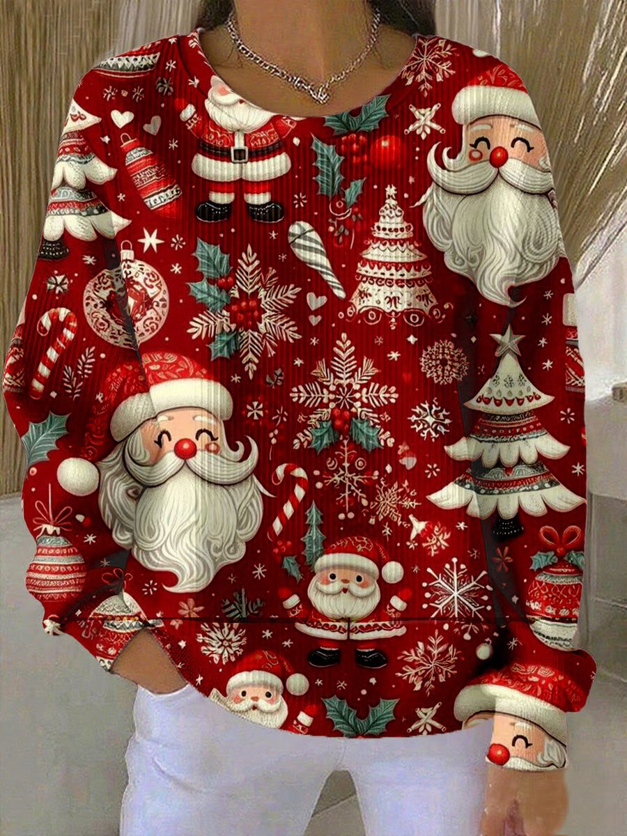 Lara - Christmas sweater with festive pattern 0