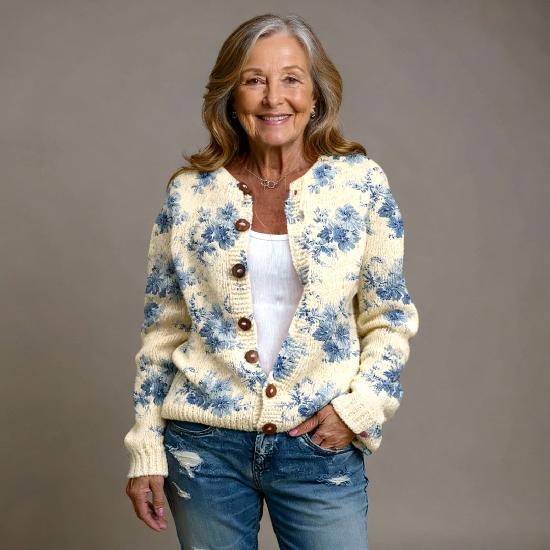 Lianne | Floral Art Cardigan 0