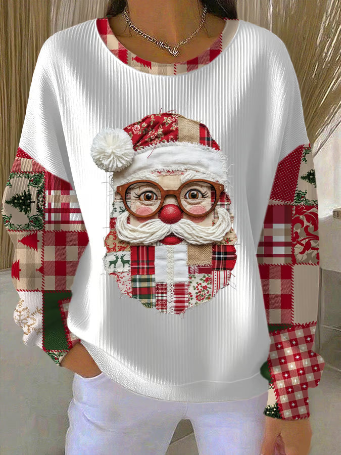 Lotte - Christmas sweater with Santa Claus motif 0