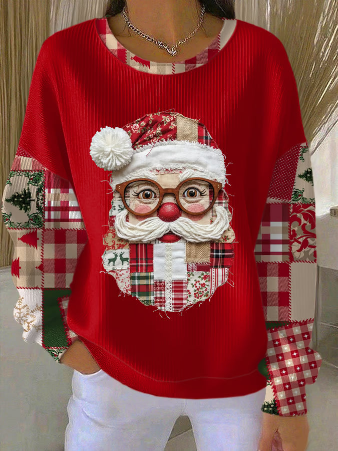 Lotte - Christmas sweater with Santa Claus motif 1