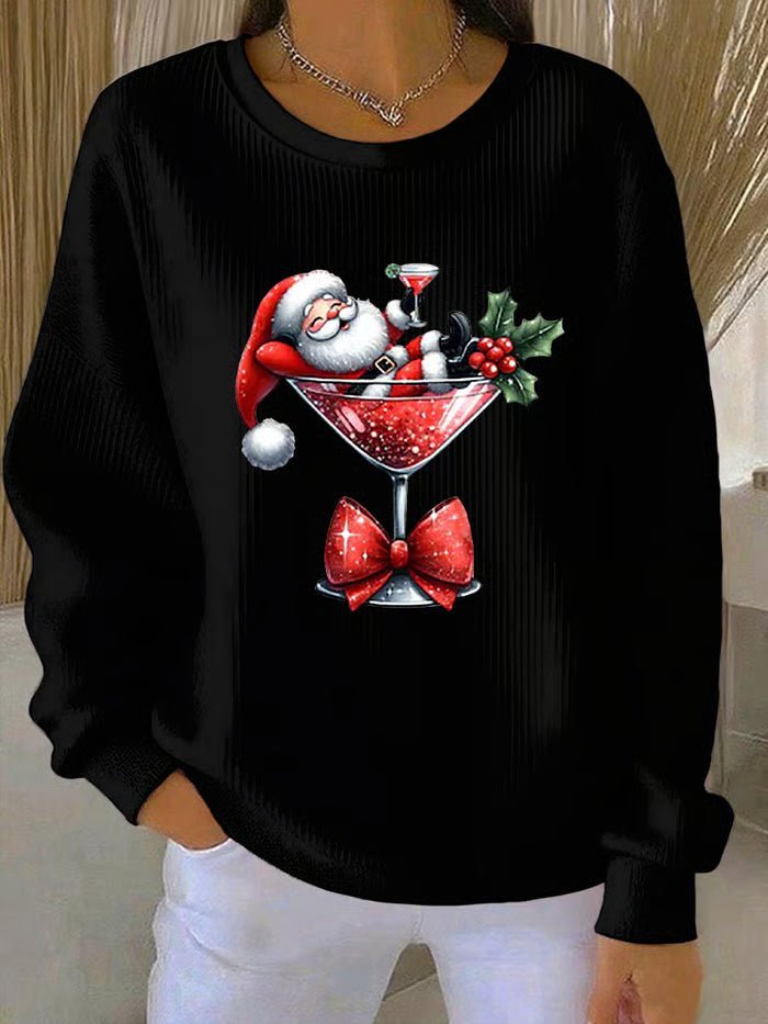 Lotte - Christmas sweater with playful Santa Claus design 2