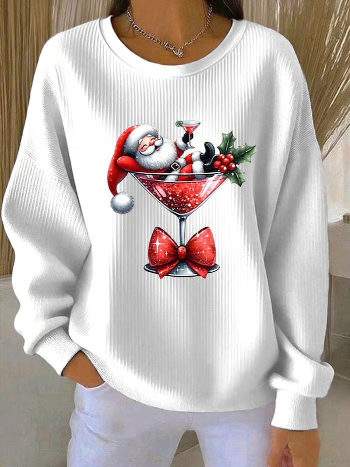 Lotte - Christmas sweater with playful Santa Claus design 3