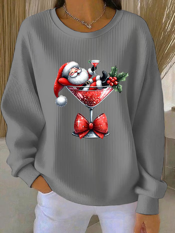 Lotte - Christmas sweater with playful Santa Claus design 4
