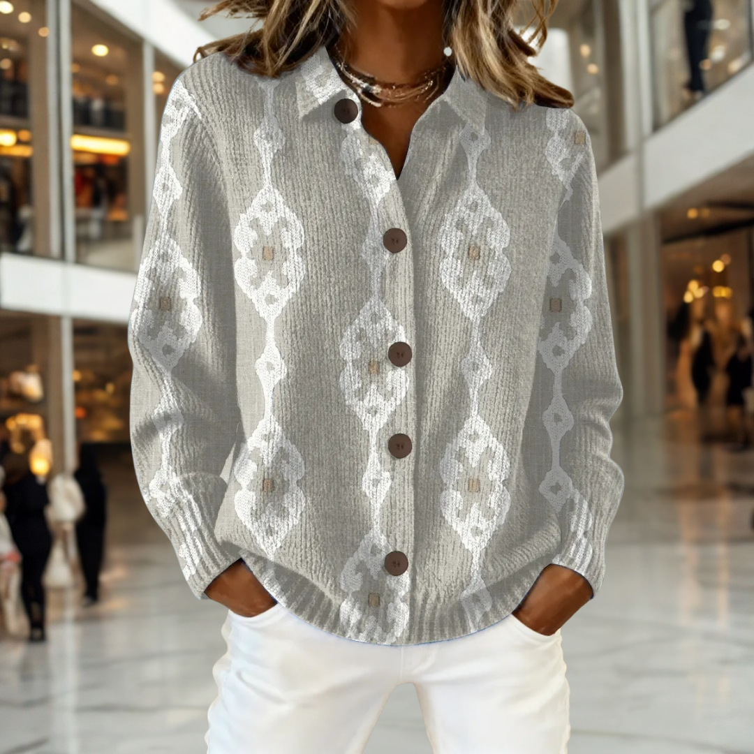 Louise | Elegant Textured Cardigan 0