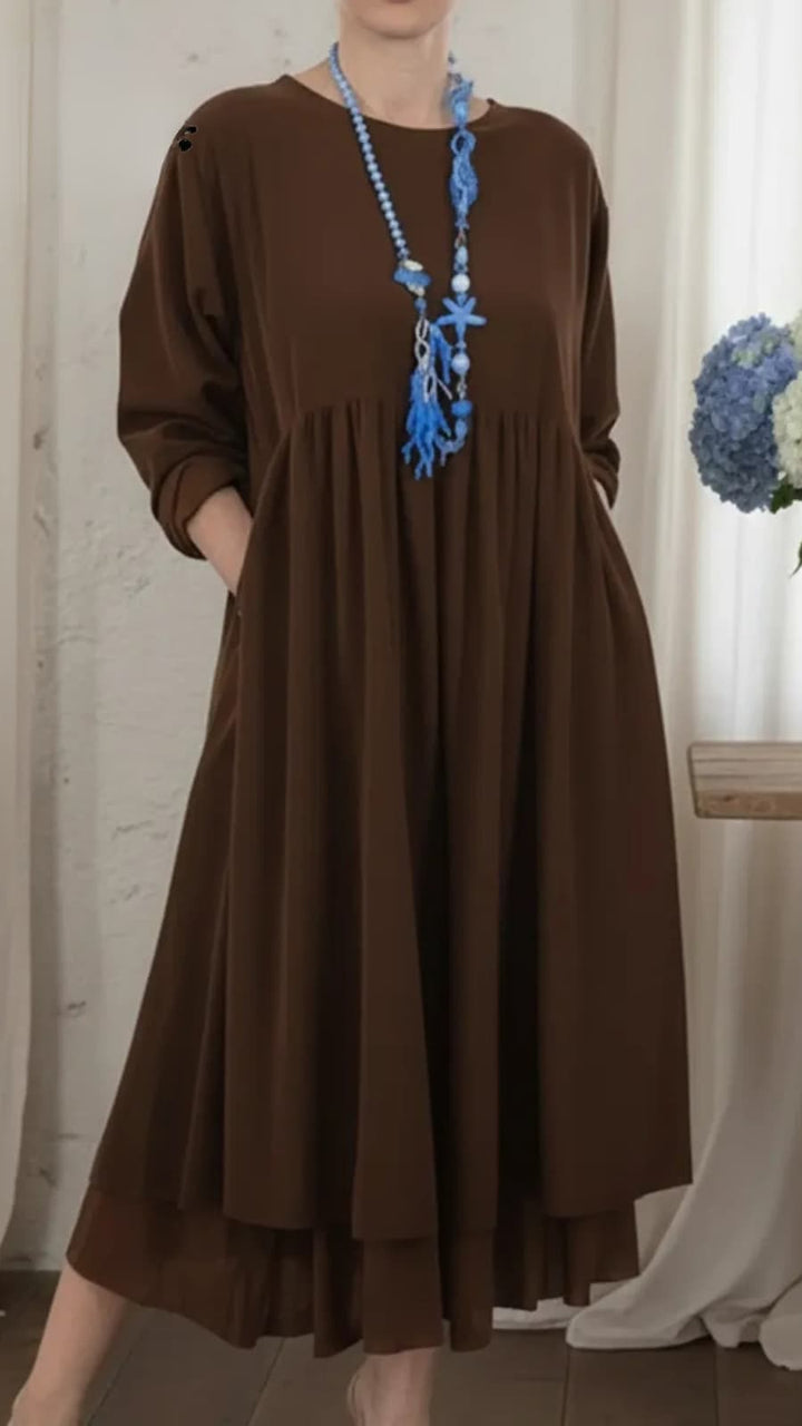 Lyra | Effortless Long Sleeve Maxi Dress for Women 2