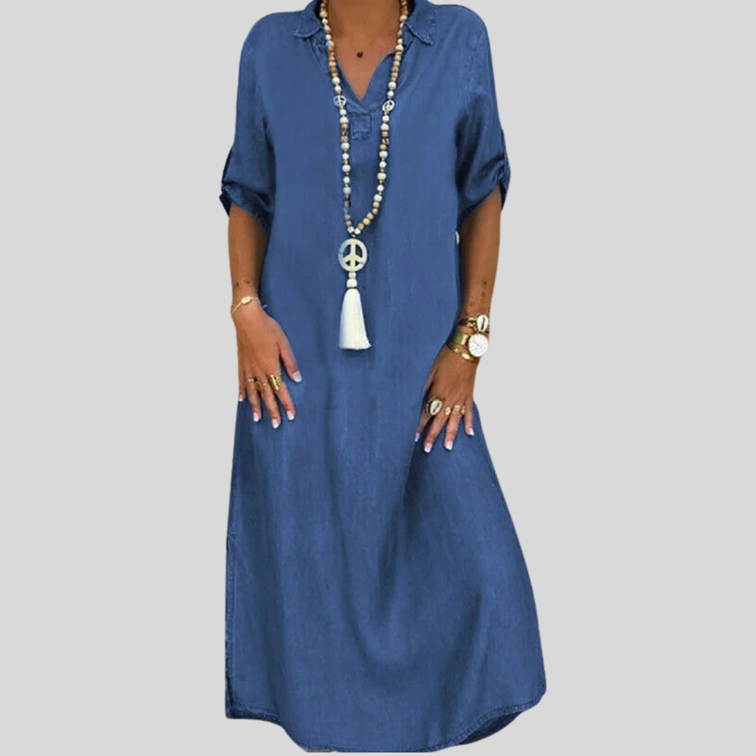 Malene™ | Cozy Shirt Dress for Women 0