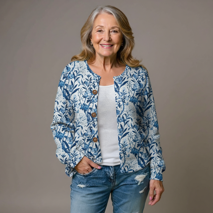 Mary | Floral Design Cardigan 0