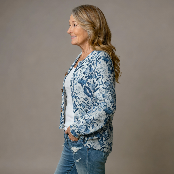 Mary | Floral Design Cardigan 1
