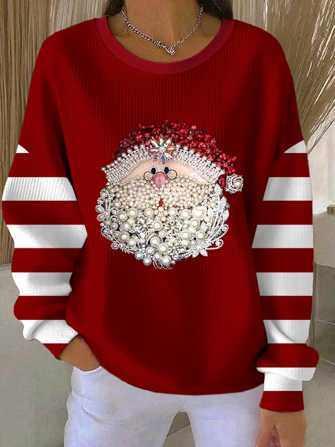 Mila - Christmas sweater with Santa Claus motif 0