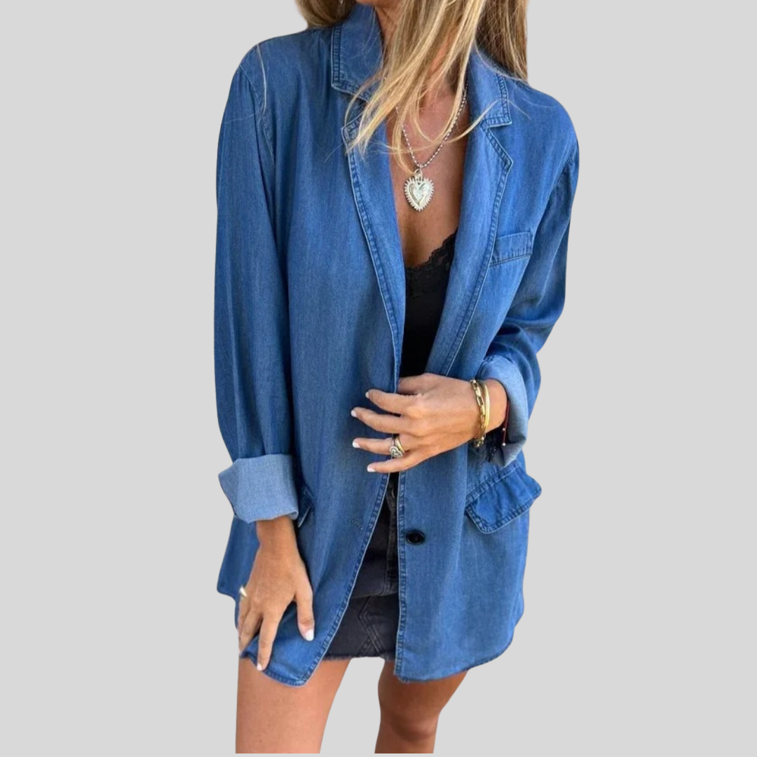Mireia™ | Effortless Ladies Denim Blazer 0
