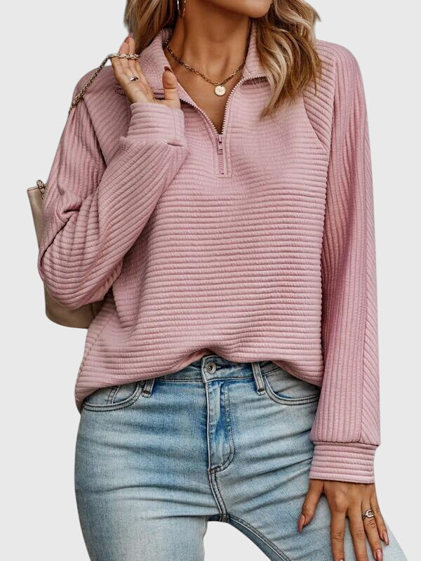 Molly | Elegant Half-Zip Sweater 1