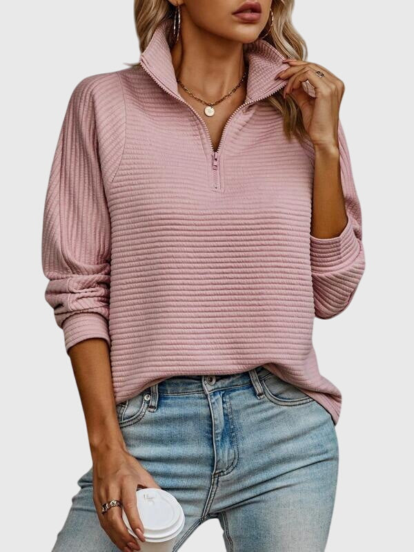 Molly | Elegant Half-Zip Sweater 2