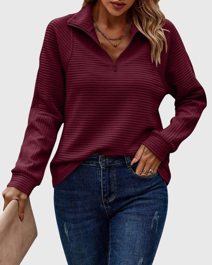 Molly | Elegant Half-Zip Sweater 4