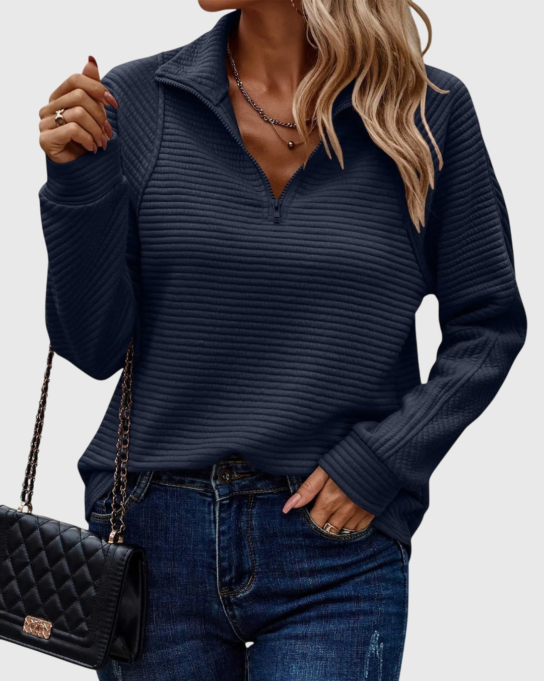 Molly | Elegant Half-Zip Sweater 5