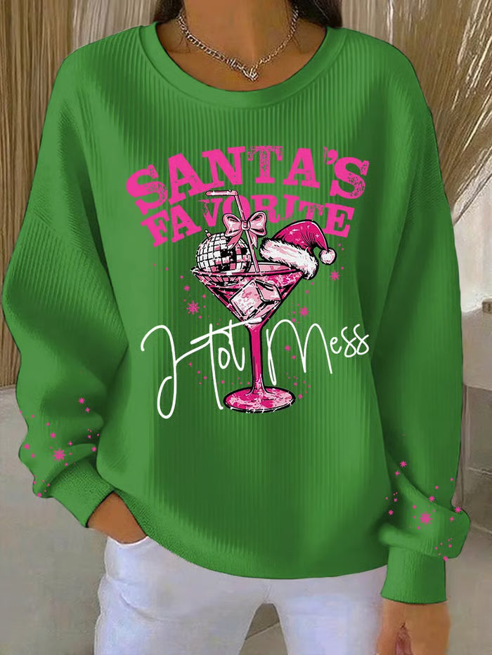 Noa - Christmas sweater with festive print 1