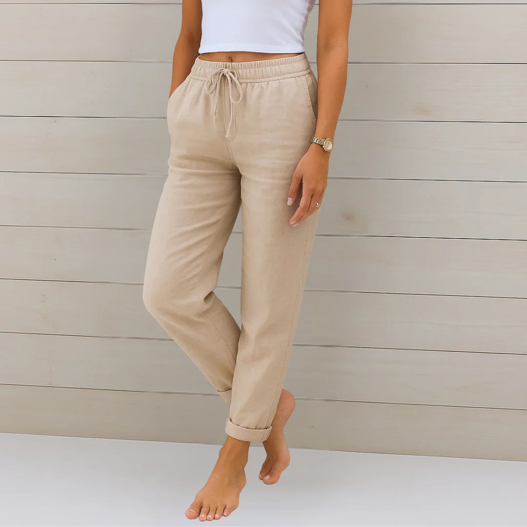 Noah™ | Elegant Linen Pants for Women 0