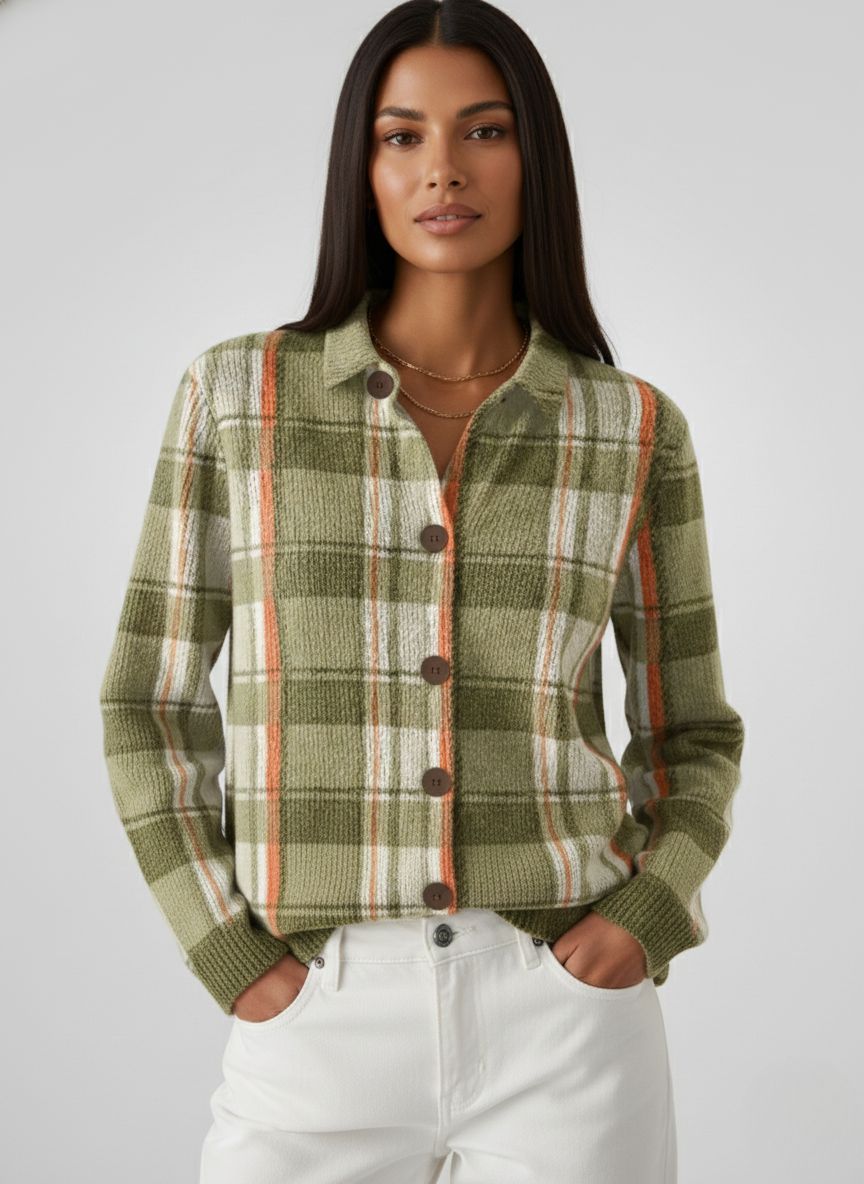 Noor | Checked blouse 0