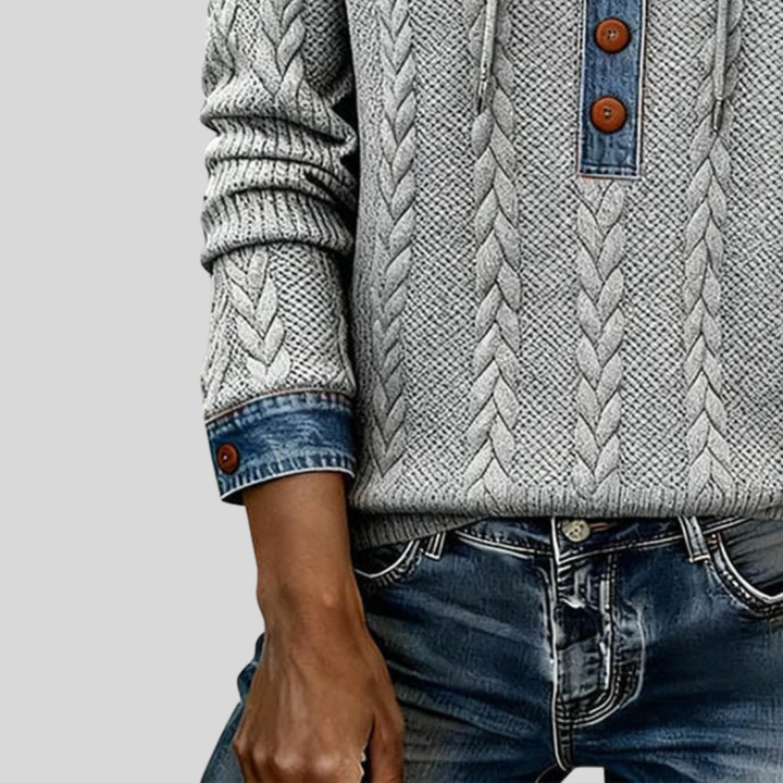 Norissea™ | Cozy Button-Front Hoodie 7