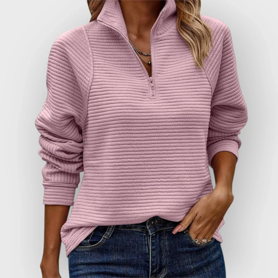 Olivia™ | Chic Half Zip Pullover 0