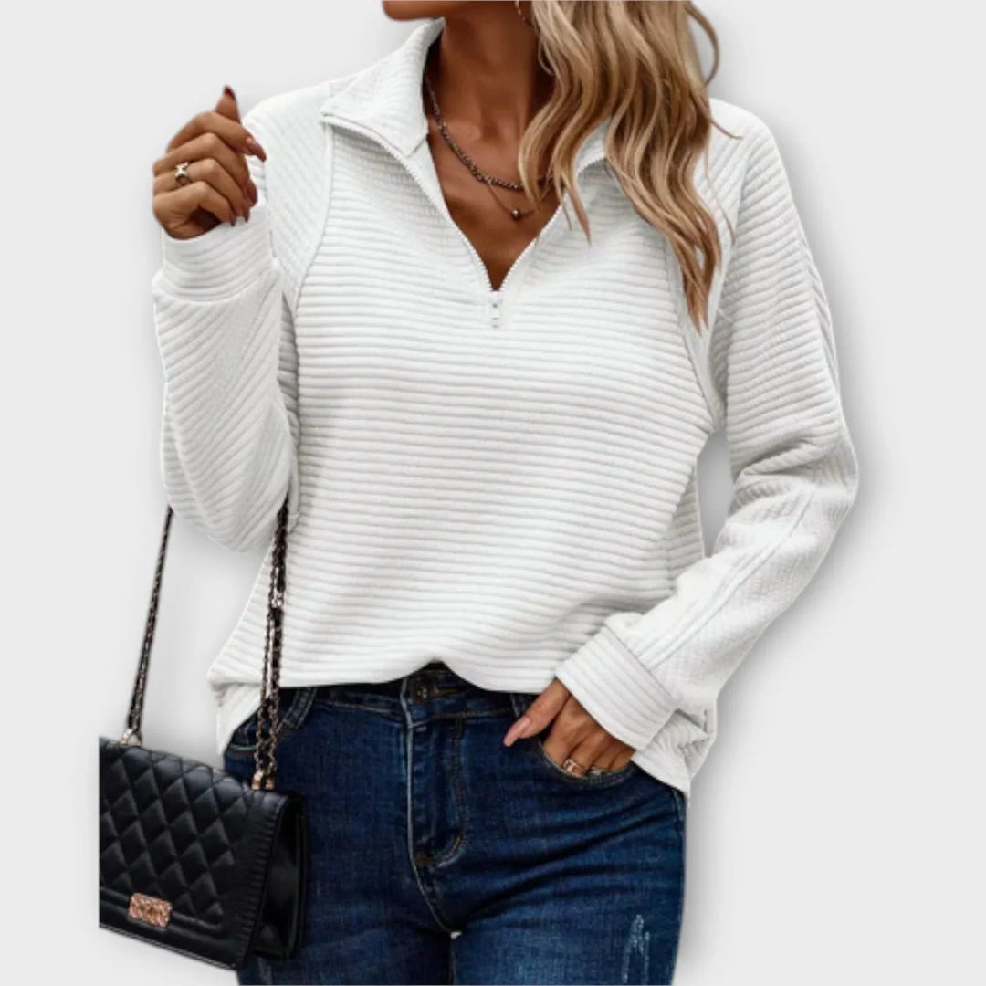 Olivia™ | Chic Half Zip Pullover 1