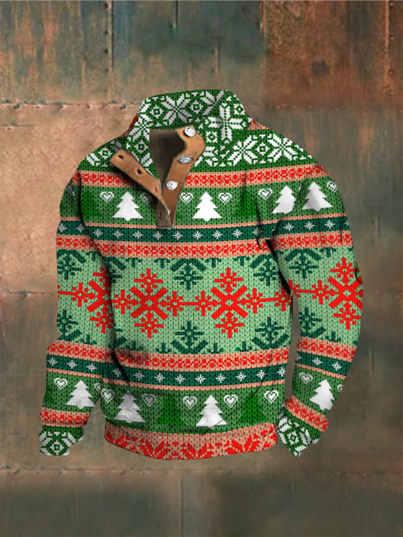 Rafael - Christmas sweater with snowflakes 0