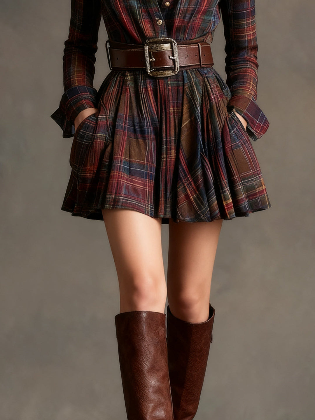Rebecca | Plaid Mini Dress 5