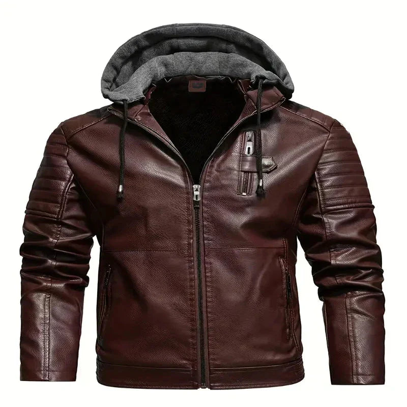 RedLine - Hooded Leather Coat 2