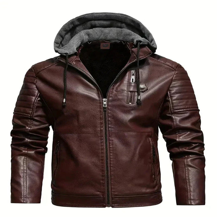 RedLine - Hooded Leather Coat 2