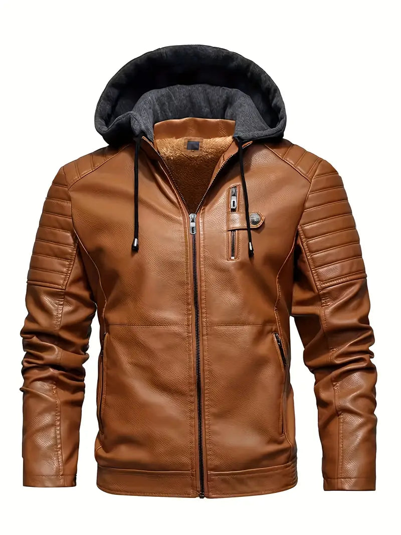 RedLine - Hooded Leather Coat 3