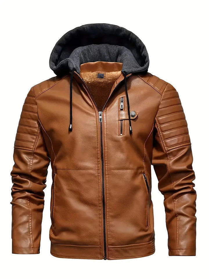 RedLine - Hooded Leather Coat 3