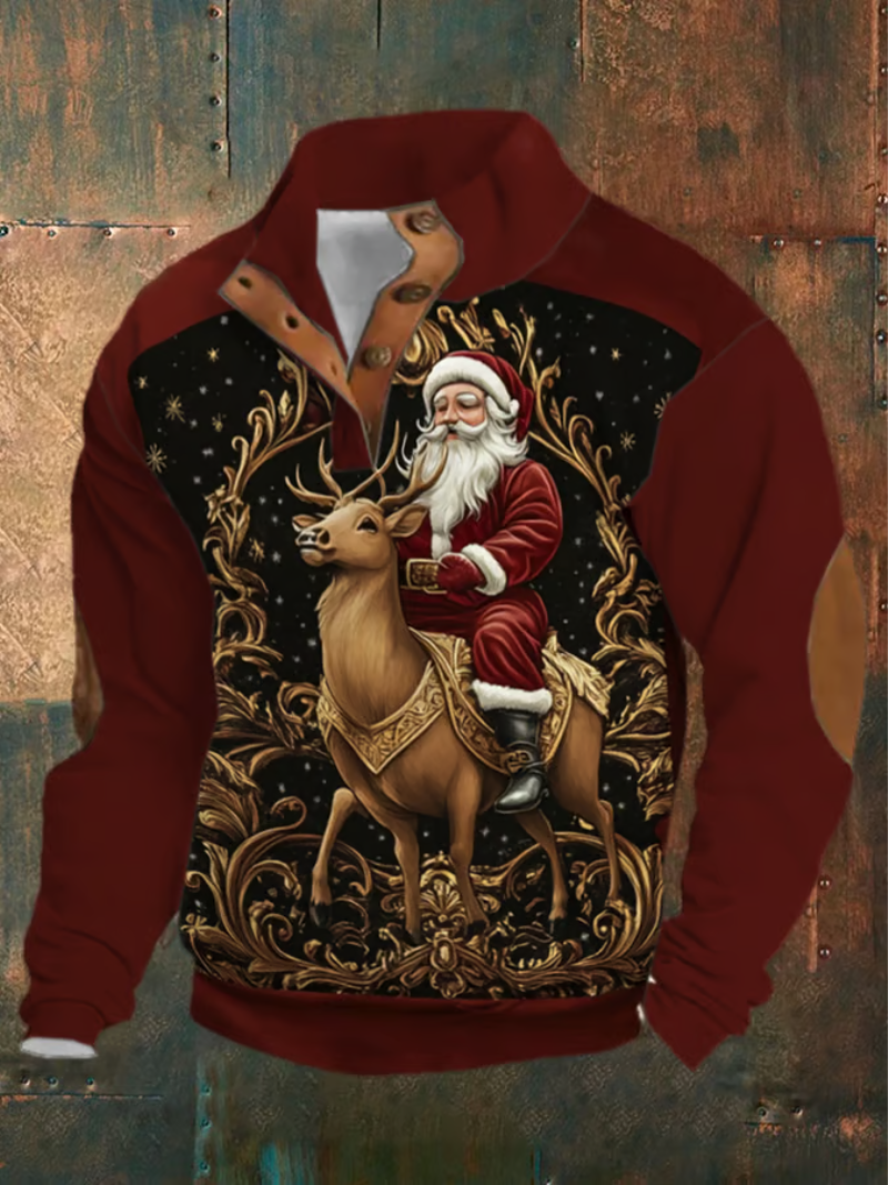 Ricardo - Christmas sweater with reindeer print 0