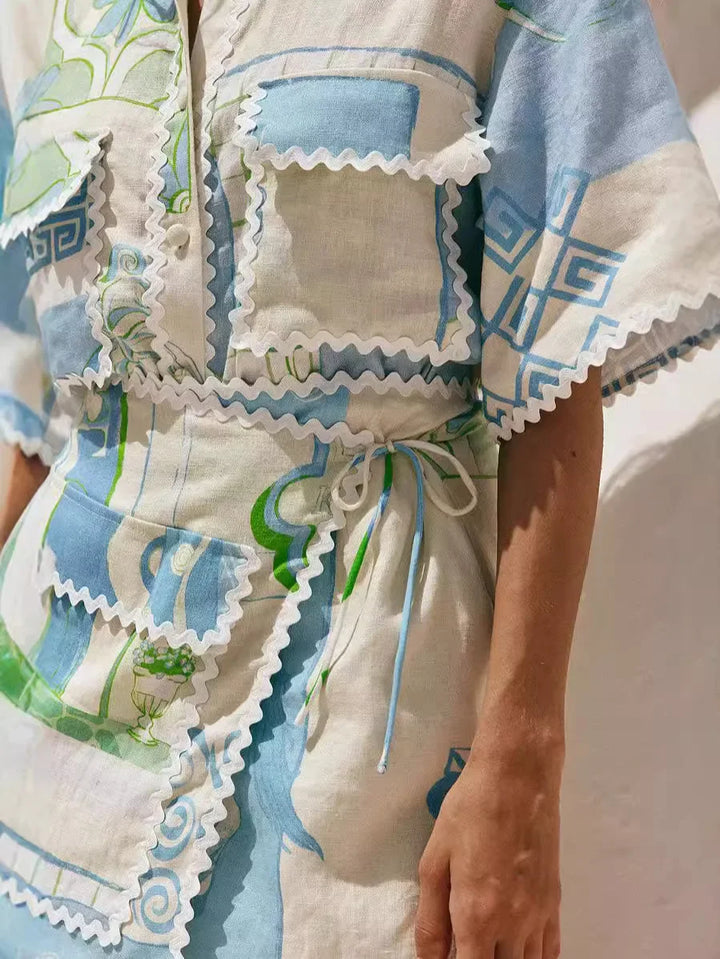 Solene - Chic Patchwork Set