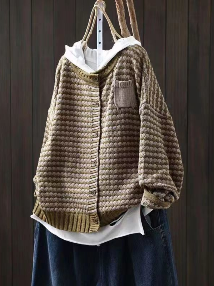 SELIORA | TEXTURED KNIT CARDIGAN 1