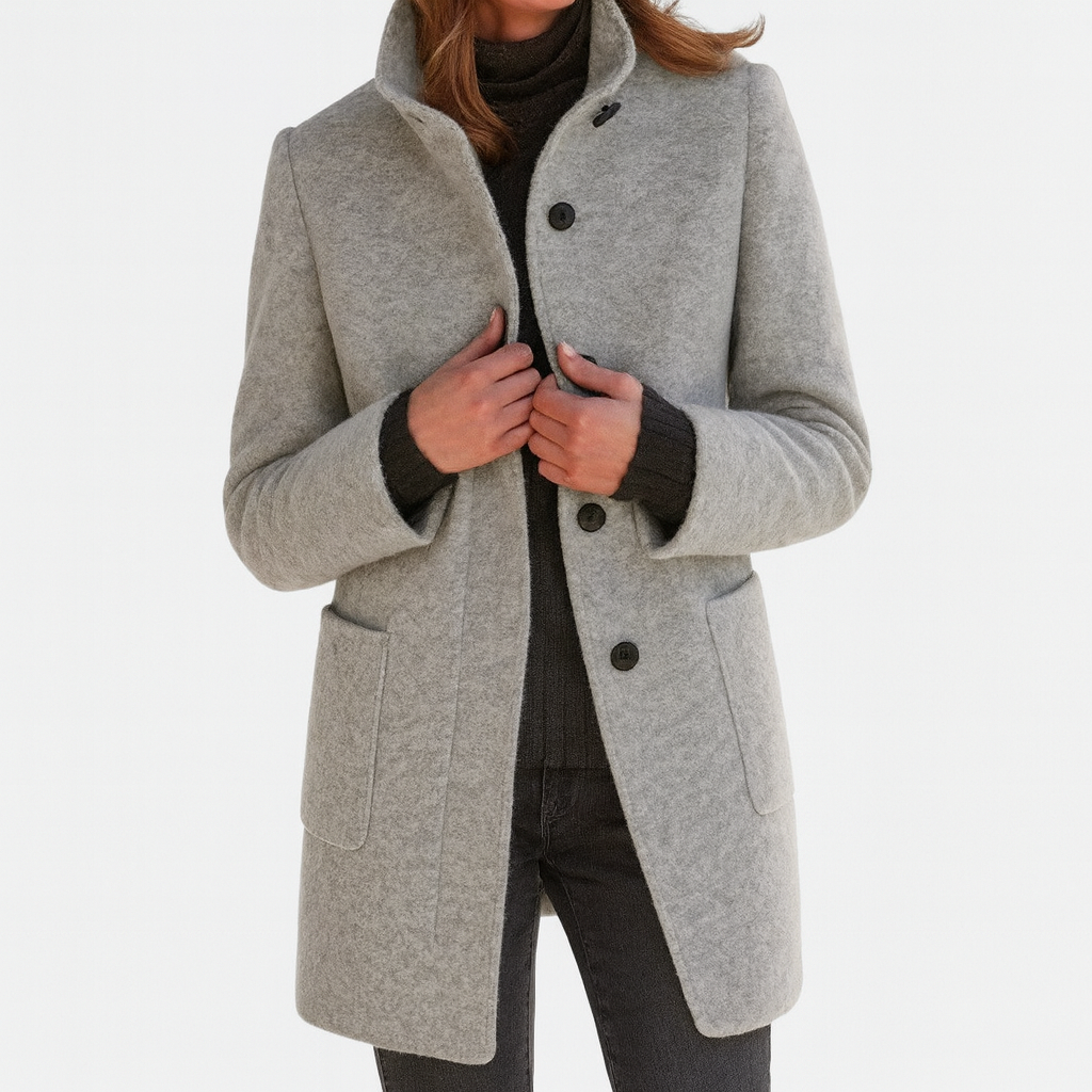STELLA™ | Elegant Warm Collar Coat 0