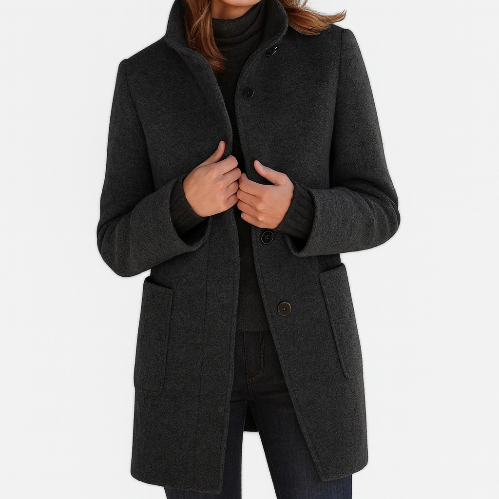 STELLA™ | Elegant Warm Collar Coat 2