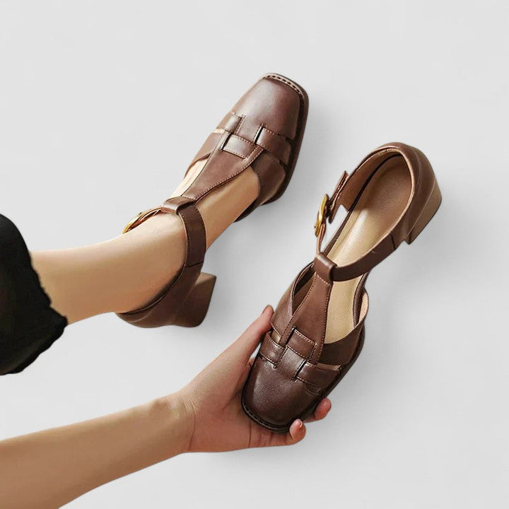 Scarlett™ – Orthopedic T-Strap Block Heels 5