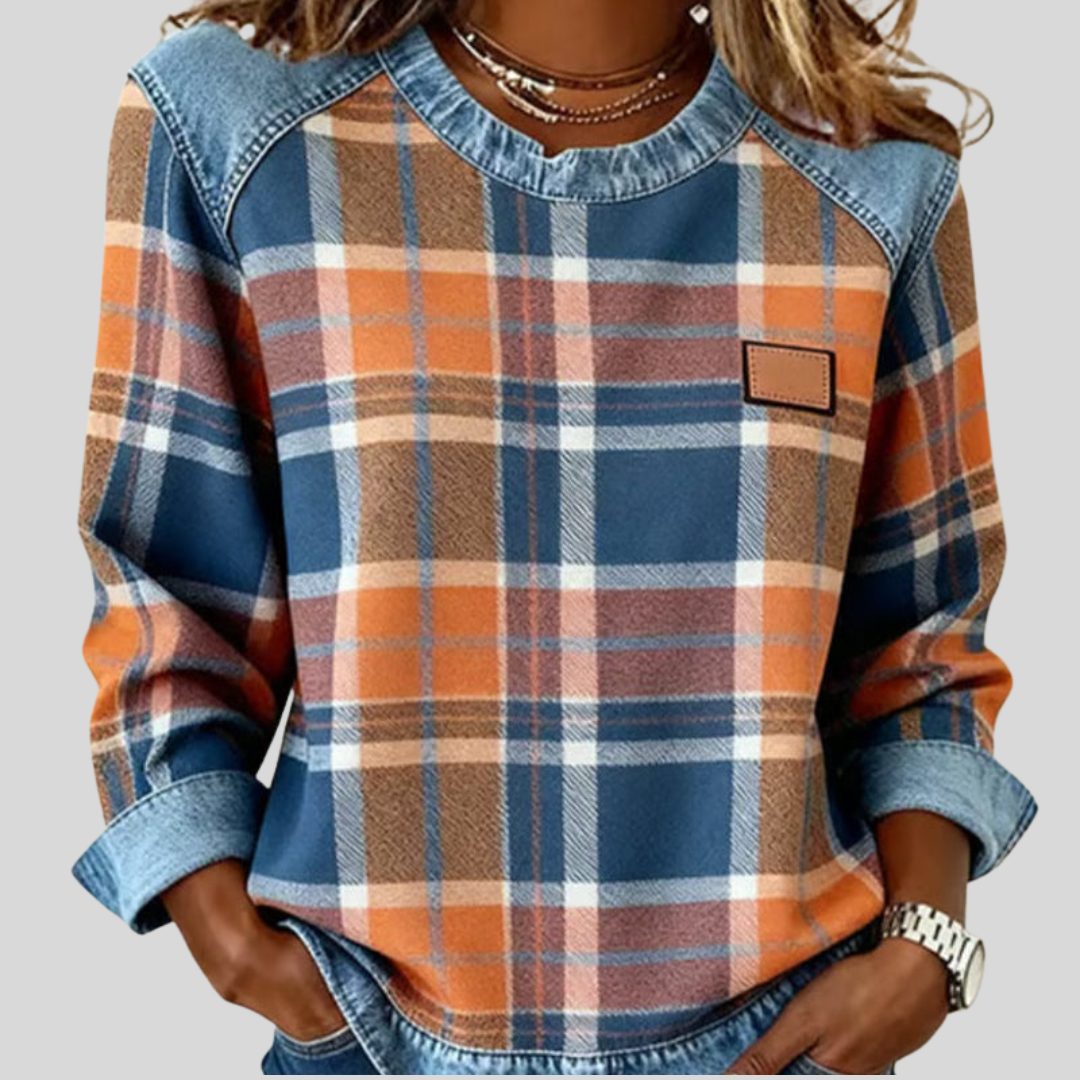 Selena™ | Cozy Plaid Sweatshirt 0