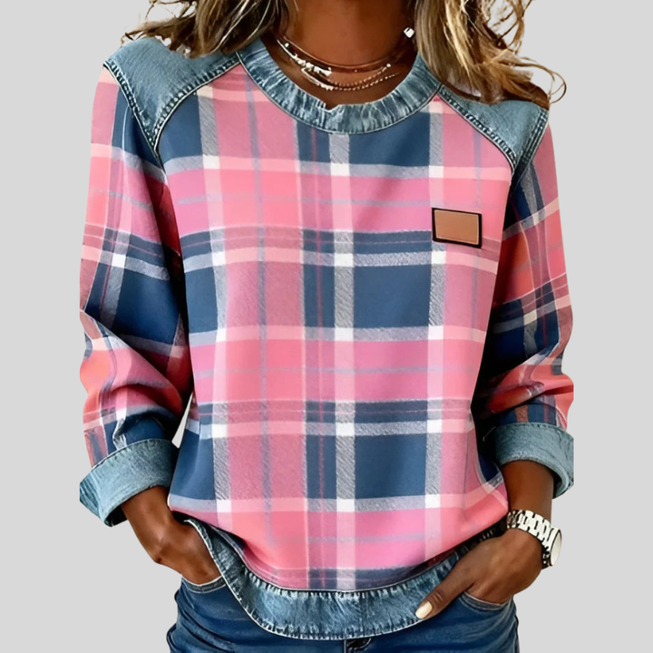 Selena™ | Cozy Plaid Sweatshirt 1