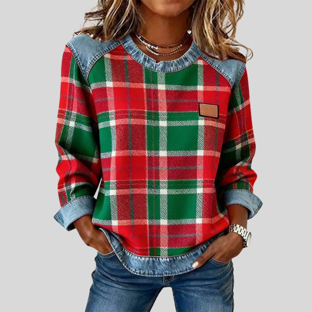 Selena™ | Cozy Plaid Sweatshirt 2