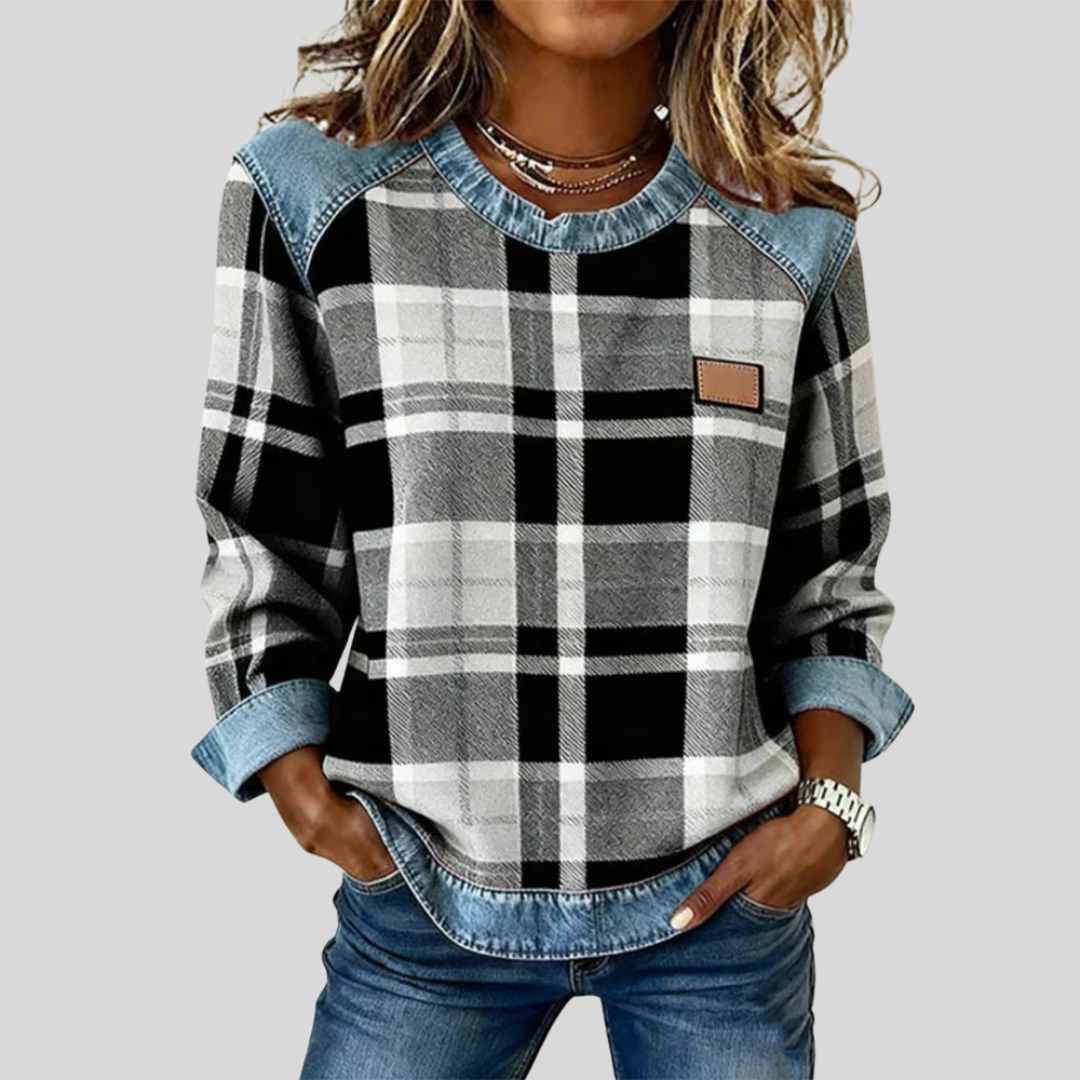 Selena™ | Cozy Plaid Sweatshirt 3