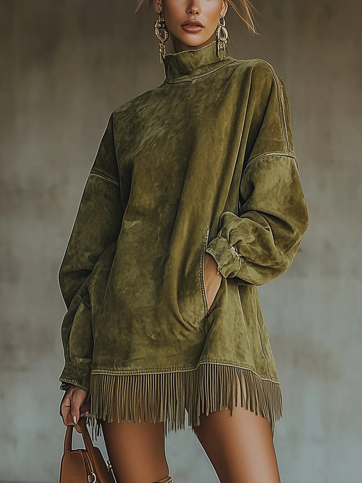 Sheri | Cozy Fringe Dress 0