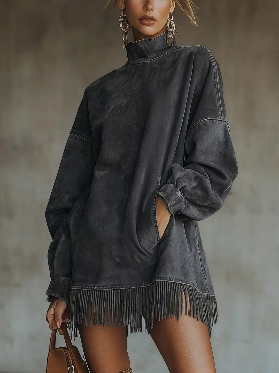 Sheri | Cozy Fringe Dress 2