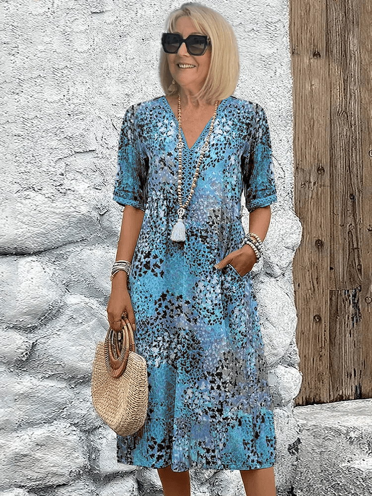 Skyler™ | Flattering Midi Dress With Sleeves 3