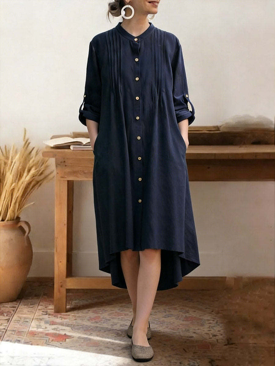 Sophia™ | Effortless Linen Shirt Dress for Women 0