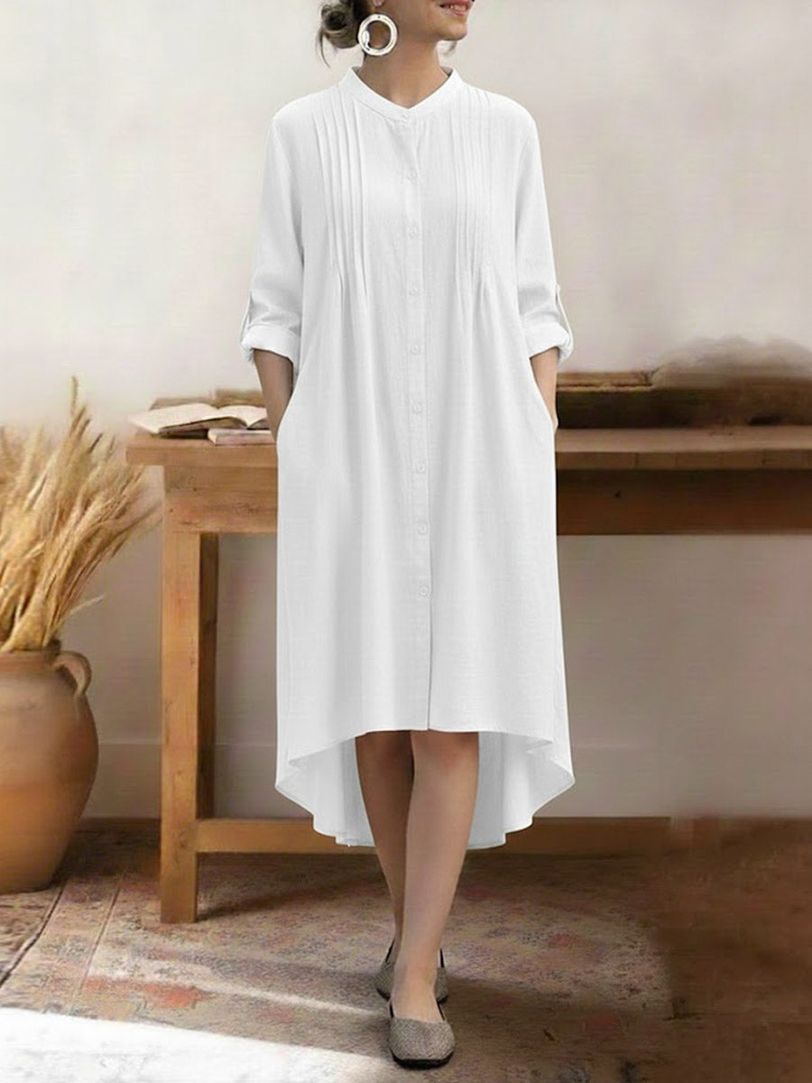 Sophia™ | Effortless Linen Shirt Dress for Women 4