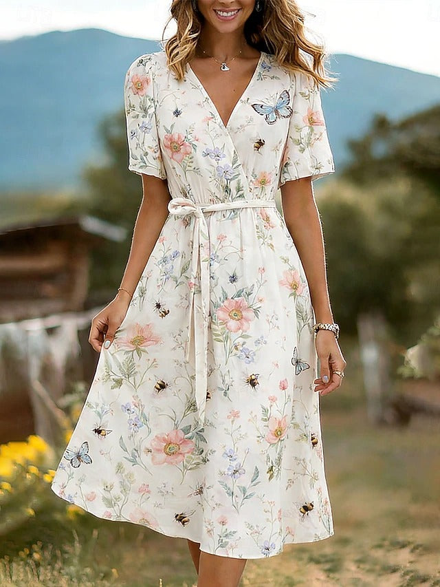 Sophia™ | Elegant Midi Dress 0