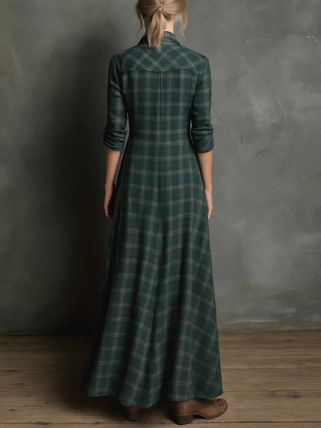 Soraya | Plaid Maxi Dress 3