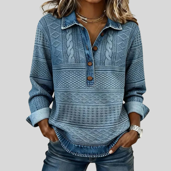 Velmora™ | Elegant Textured Knit Top 0