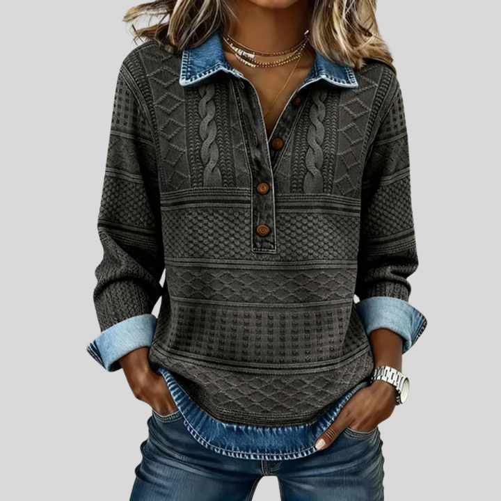 Velmora™ | Elegant Textured Knit Top 1