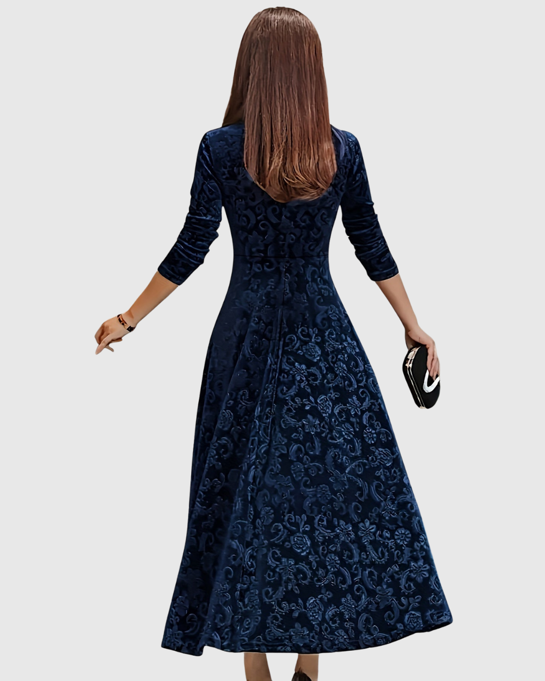 Vespera™ | Elegant Floral Midi Dress for Wedding Guests 7